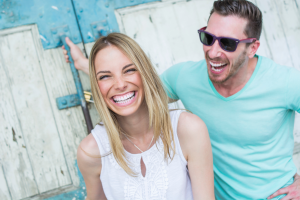 Smiling couple